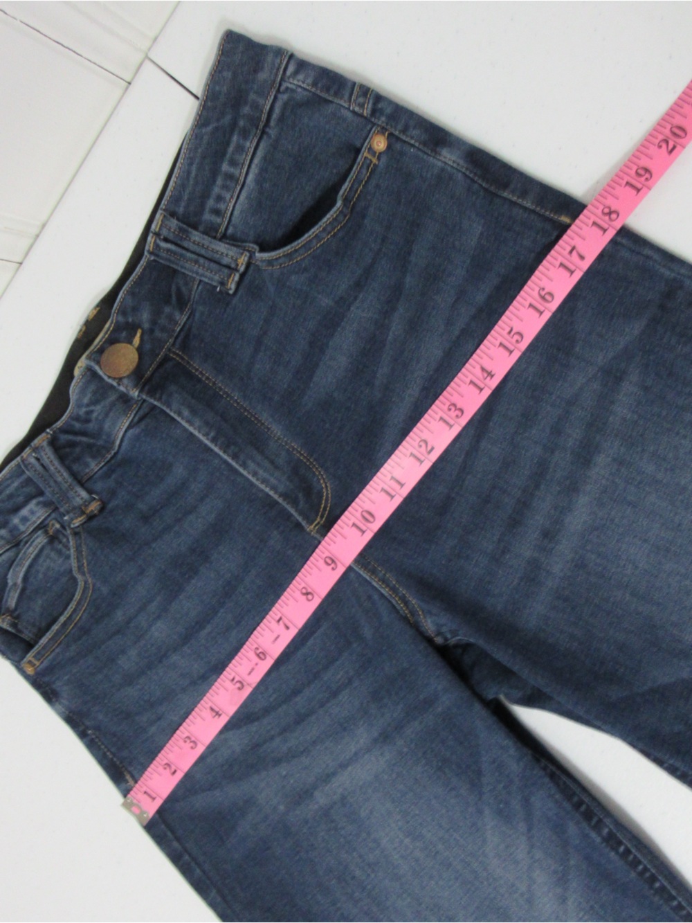 Democracy AB Technology Comfort Waist Flared Wide Leg Denim Jeans Size 10 - Picture 11 of 16